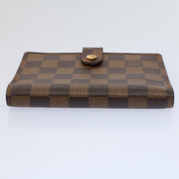 LOUIS VUITTON Damier Ebene Agenda PM Day Planner Cover R20029 LV Auth 58840 - Picture 3 of 16